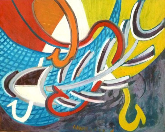 Awar Djuliadi - Fish
 80 x 100 cm
 acrylic on canvas
